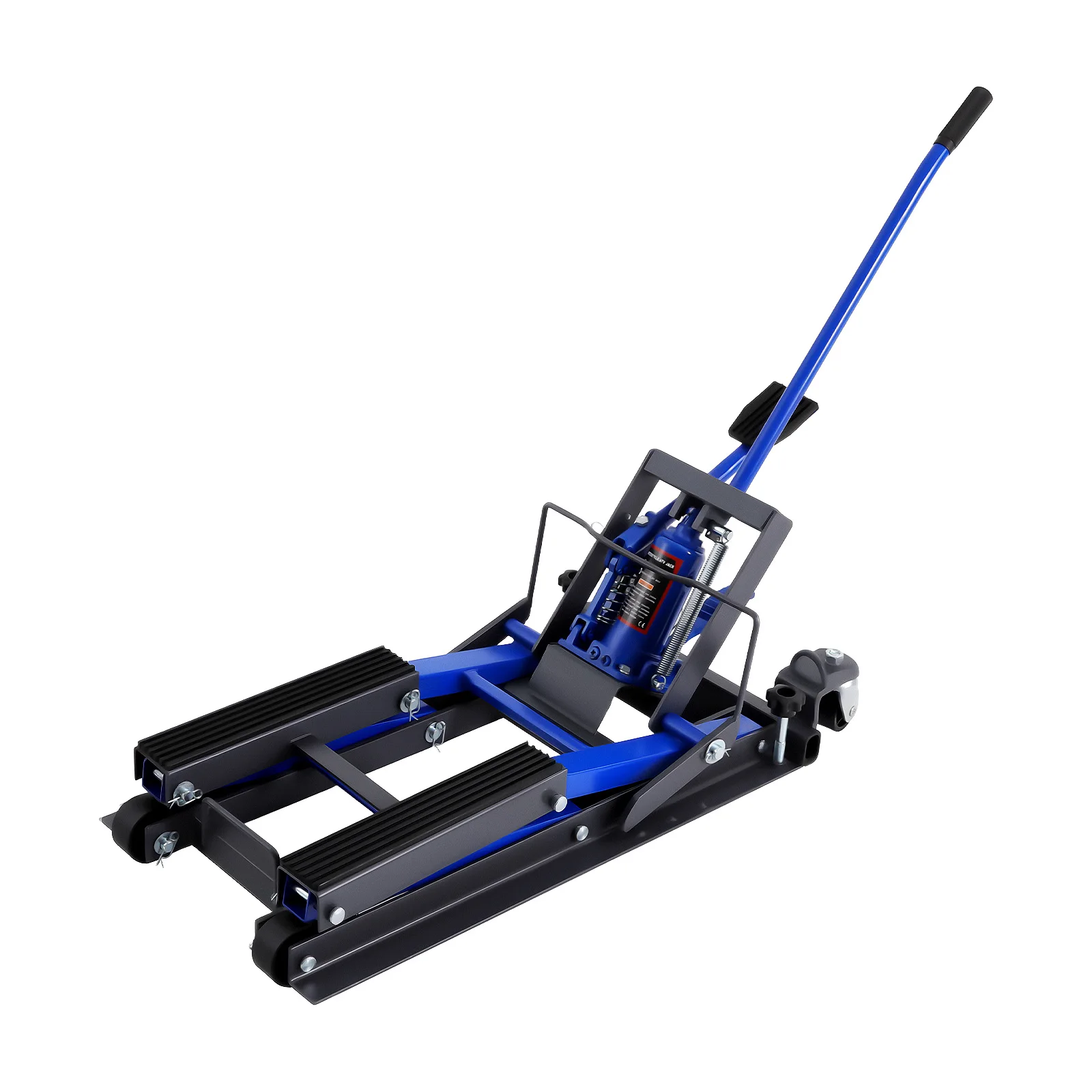 أداة رفع إصلاح الدراجة النارية الهيدروليكية 680 كجم، حامل رافعة دراجة نارية قابل للتعديل مع 2 عجلات، حامل تركيب متين
