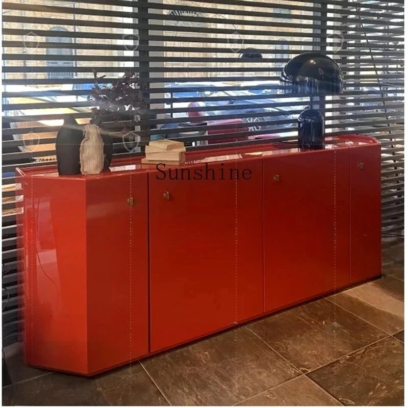 

Simple modern gradual change locker light luxury storage shoe cabinet can be customized