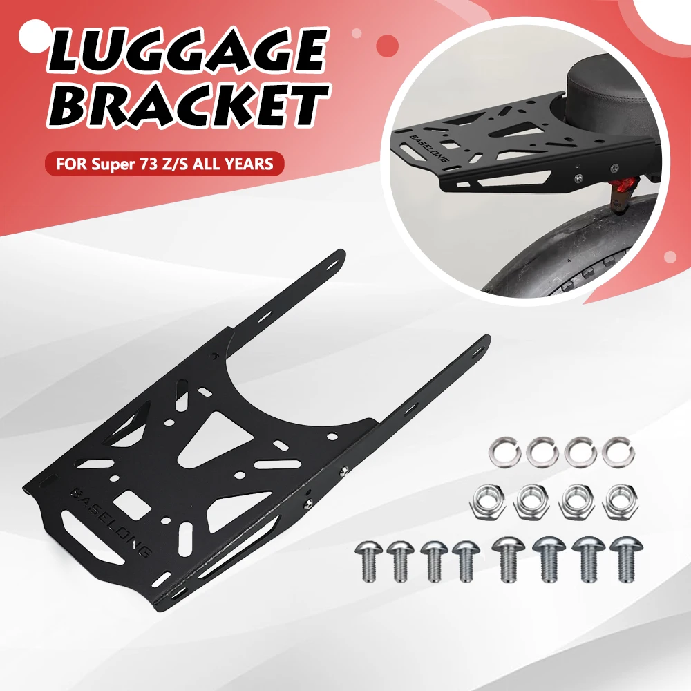 For Super 73 Electric Bike Rear Rack Aluminum Bike Cargo Rack Luggage Rack For Super 73 Z / S Series New Rear Frame Bicycle