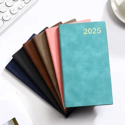 2025 Daily Notepad Agenda Planner Book A6 Pu Notebook School Writing Pads Stationery Supplies Calendar Mensual Diary Schedule