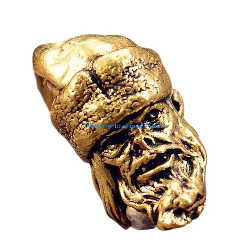 X4YC grawerowane artystyczne koraliki Świętego Mikołaja do splatania lin i projektowania biżuterii kulturowej plecionki liny