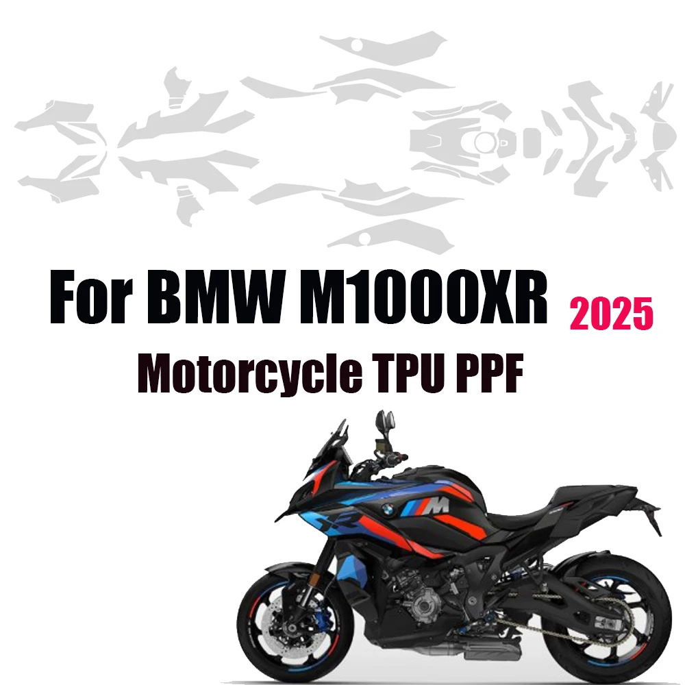 PPF 2025  For BMW M1000XR Motorcycle TPU Paint Protection Film M1000XR Anti-scratch Fairing Protection Fuel Tank Protection Film