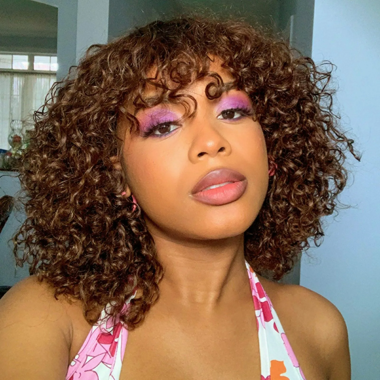Bob 13x5 Lace Frontal Wig 13x4 HD Transparent Lace Front Human Hair Colored Curly Short Brazilian Chocolate Brown Deep Wave Wigs