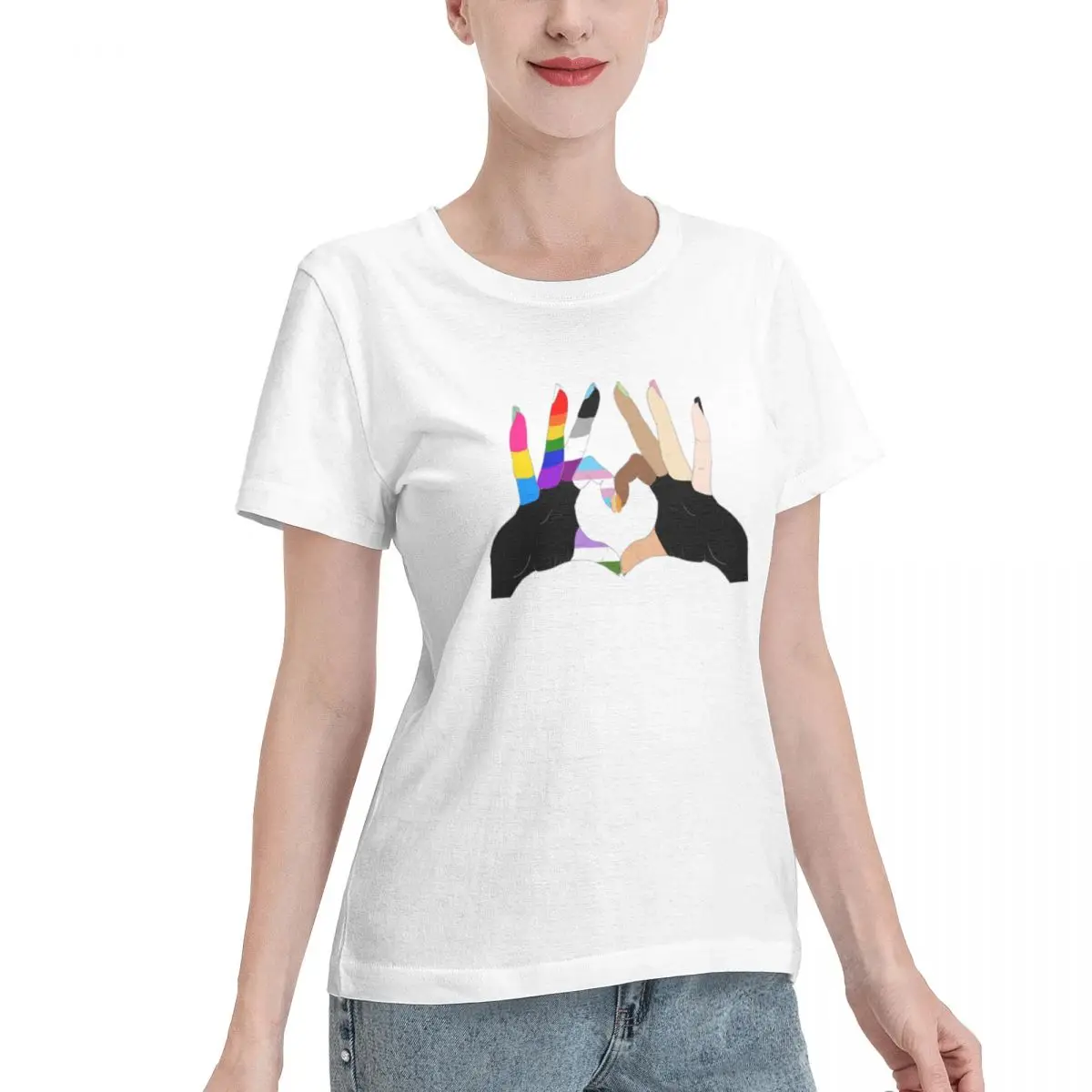 Unity For Black Lives Matters & LGBTQ Tee-Shirts Cotton T-shirts Women Short Sleeve O-Neck Tops