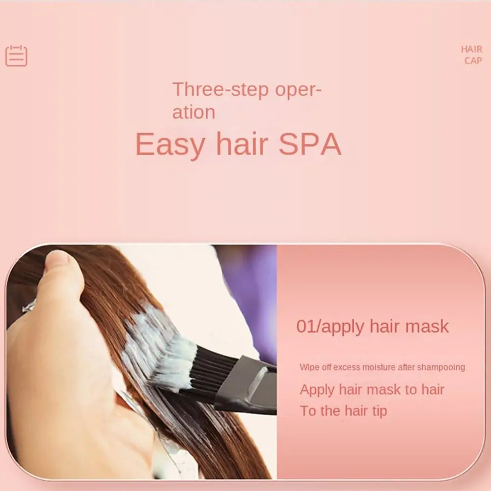 Gorro de teñido con aislamiento térmico para mujer, Protector de cabello con autocalentamiento, herramienta para el cuidado del cabello, gorro de baño, gorro de ducha, gorro de papel de aluminio