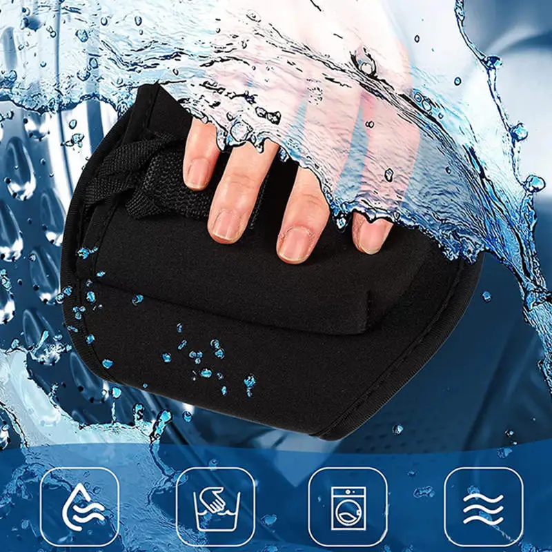 

Black Adjustable Fitness Waist Belt Mic Pack For Running Bag Microphone Holder Fanny Pack Tune Sport Belt Neoprene Durable