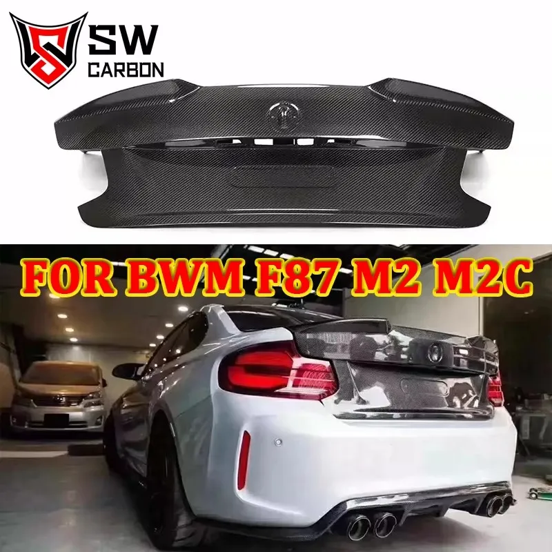 Dry Carbon Fiber MP Style Trunk Lid for BMW M2 F87 M2C 2-Series F22 Coupe 2-Door Lightweight Trunk Lid Replacement Auto Parts