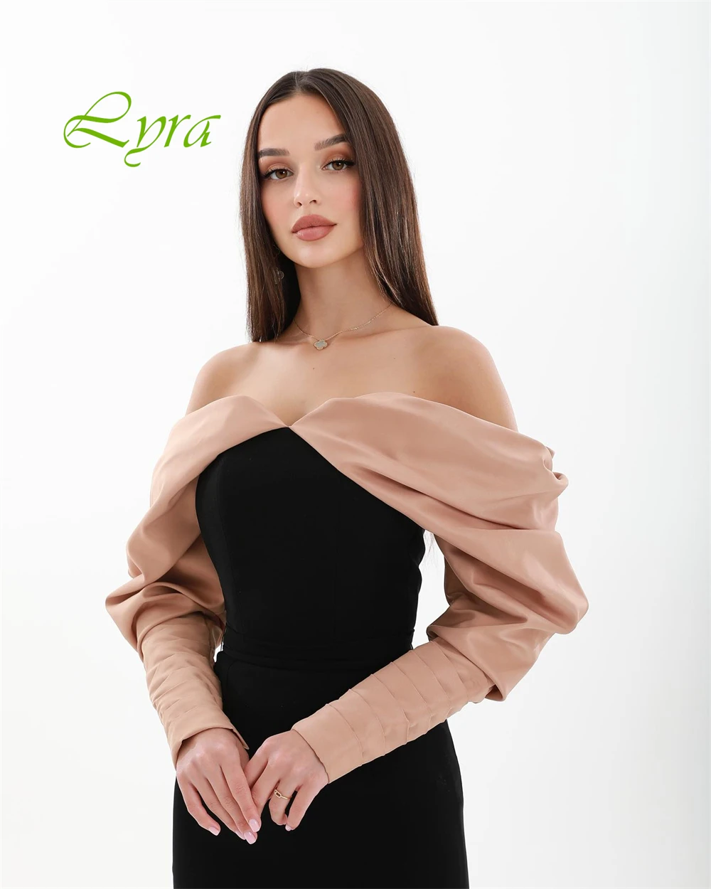 Robe de soirée personnalisée en Satin, épaules dénudées, de haute qualité, robes de bal de tempérament, couleur contrastée, robes de soirée