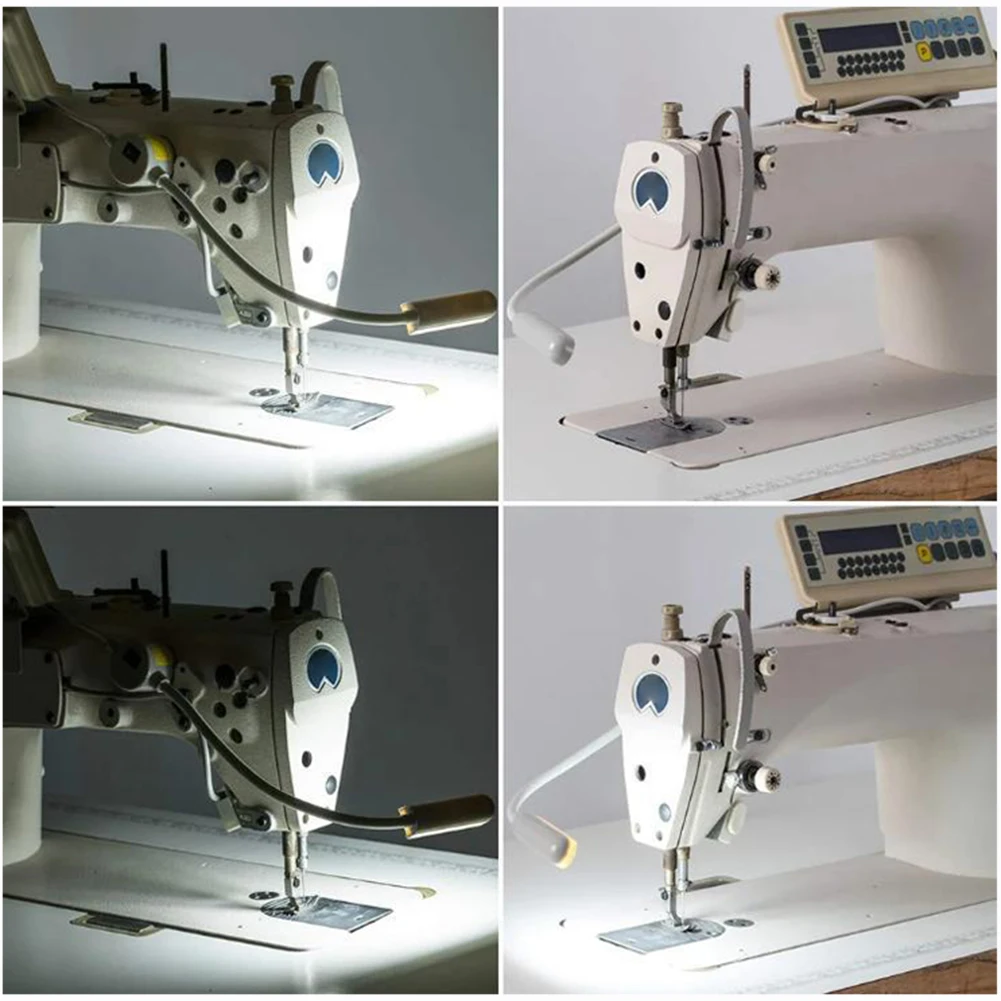 LED Sewing Machine Light 360° Flexible-Gooseneck Precise Angle High-Bright Eye Protection Magnetic Base Work Lamp