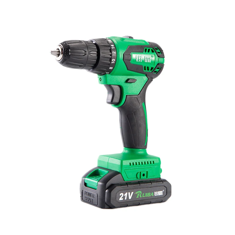 آلة الحفر اللاسلكية اللاسلكية ببطارية 21 فولت OEM مدعومة مع مجموعة أدوات لحفر ثقب الخشب والزجاج المعدني والحجر