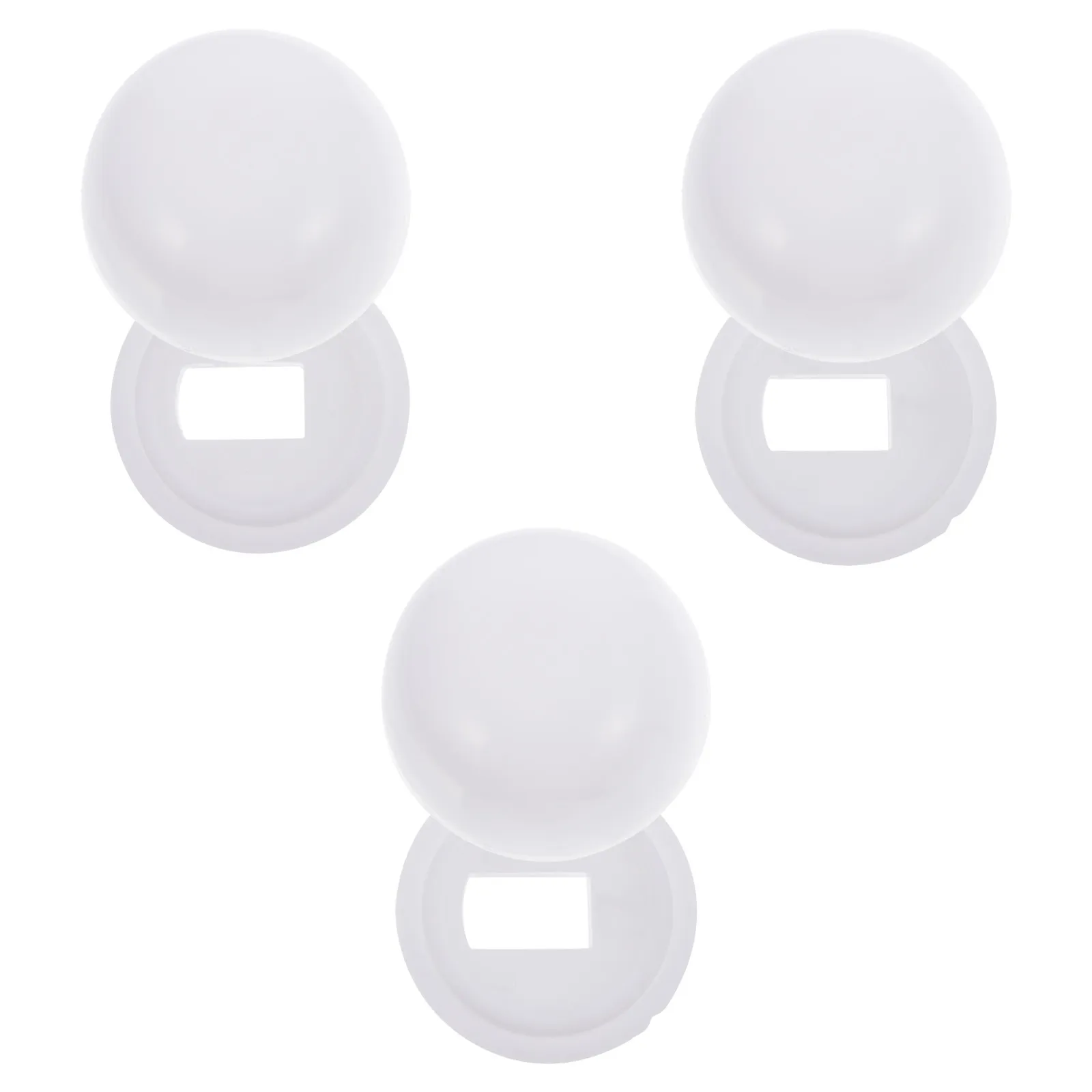 3Pair High Quality Plastic Toilet Bolt Cap Set Universal Fit for Concealing Toilet Anchor Screws Economical Efficient DIY