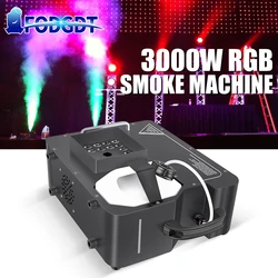 Máquina de humo LED RGB de 3000W, equipo especial para escenario, lavado DMX, Control de espectáculo, nebulizador Vertical para DJ, discoteca, fiesta de boda