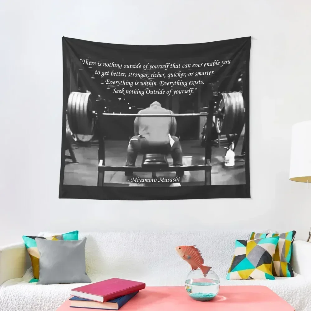 

Bodybuilding Inspirational Workout Quote Tapestry Home Decorations Aesthetics For Room Art Mural Tapestry