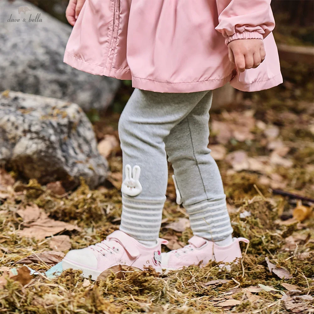 Dave Bella Children's Pants Autumn Girls Antibacterial Pants Baby Casual Sweet Lovely Elastic Leggings Pants Outdoor DB3253312