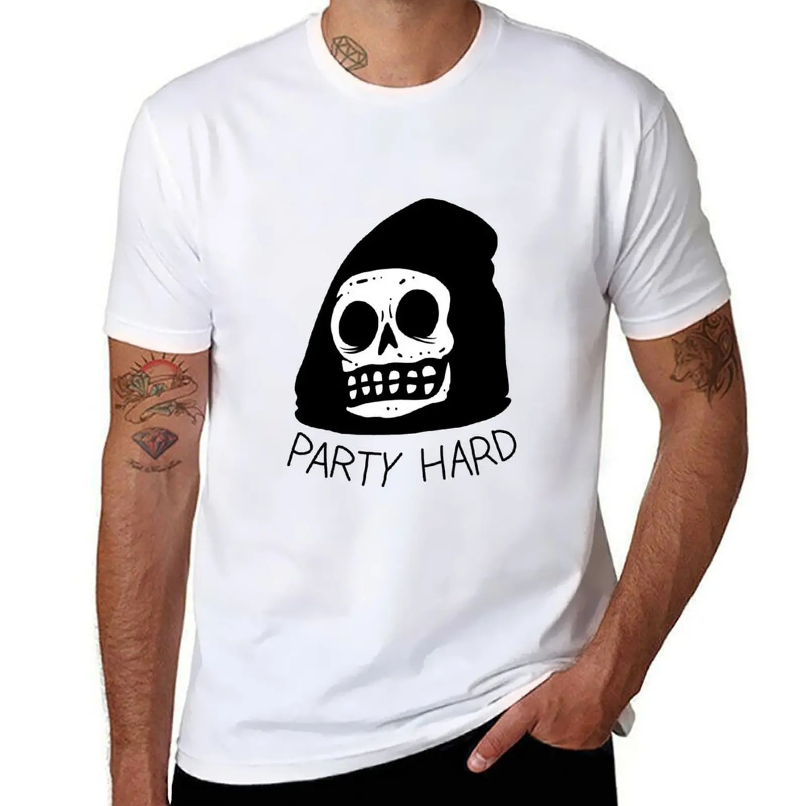 

Party Hard T-Shirt anime t shirts oversize t shirts for man graphic tees T-Shirt