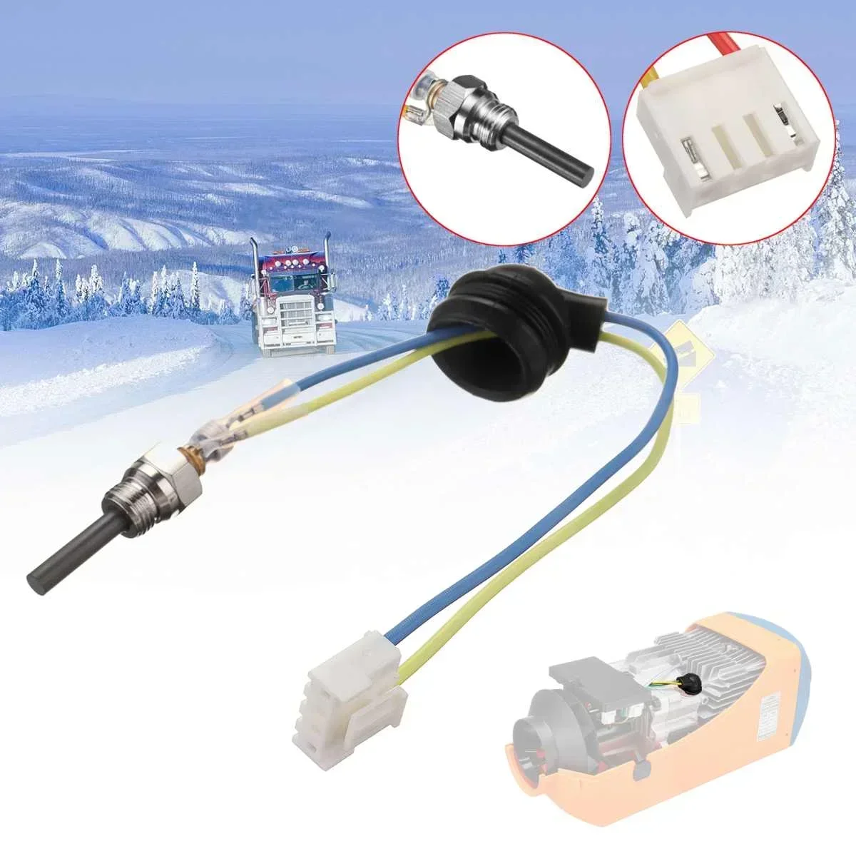12V 1KW-8KW Car Auto Boat Parking Heater Ceramic Pin Glow Plug Air Diesel Parking Heater Heating Glow Plug Heater Parts