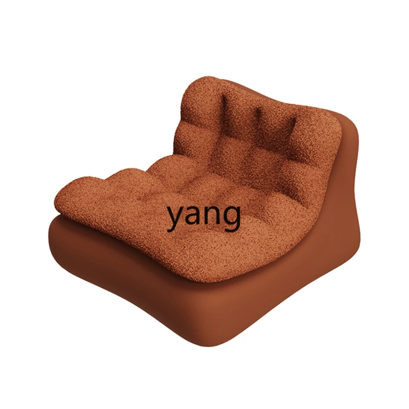 L'm'm Small Waist Lazy Sofa Small Apartment Living Room Balcony Single Sofa Reclining Combination Tofu Block