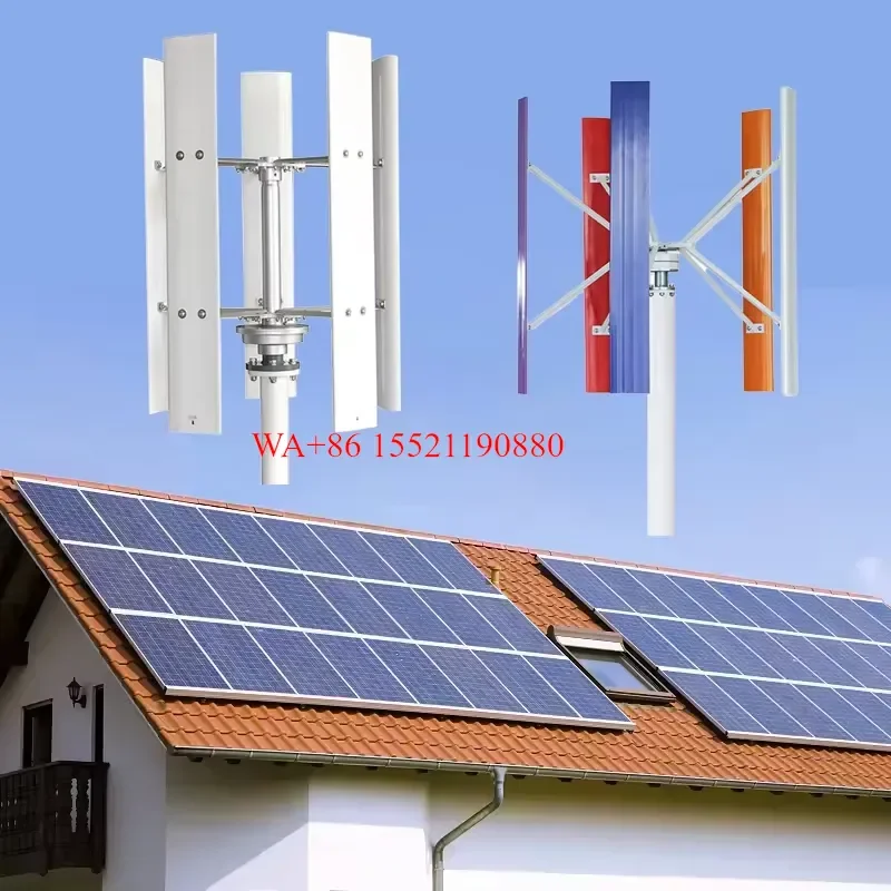 WMWMNU for 2026 Vertical Axis Wind Turbine 30kw 50kw H Type Wind Generator Energy System