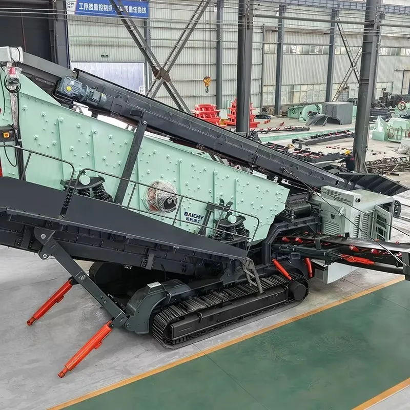 Tracked Mobile Vibrating Screen YMS20T Crawler Screening Unit Iron Ore Copper Ore Gold Mining Mobile Vibrating Screen Station