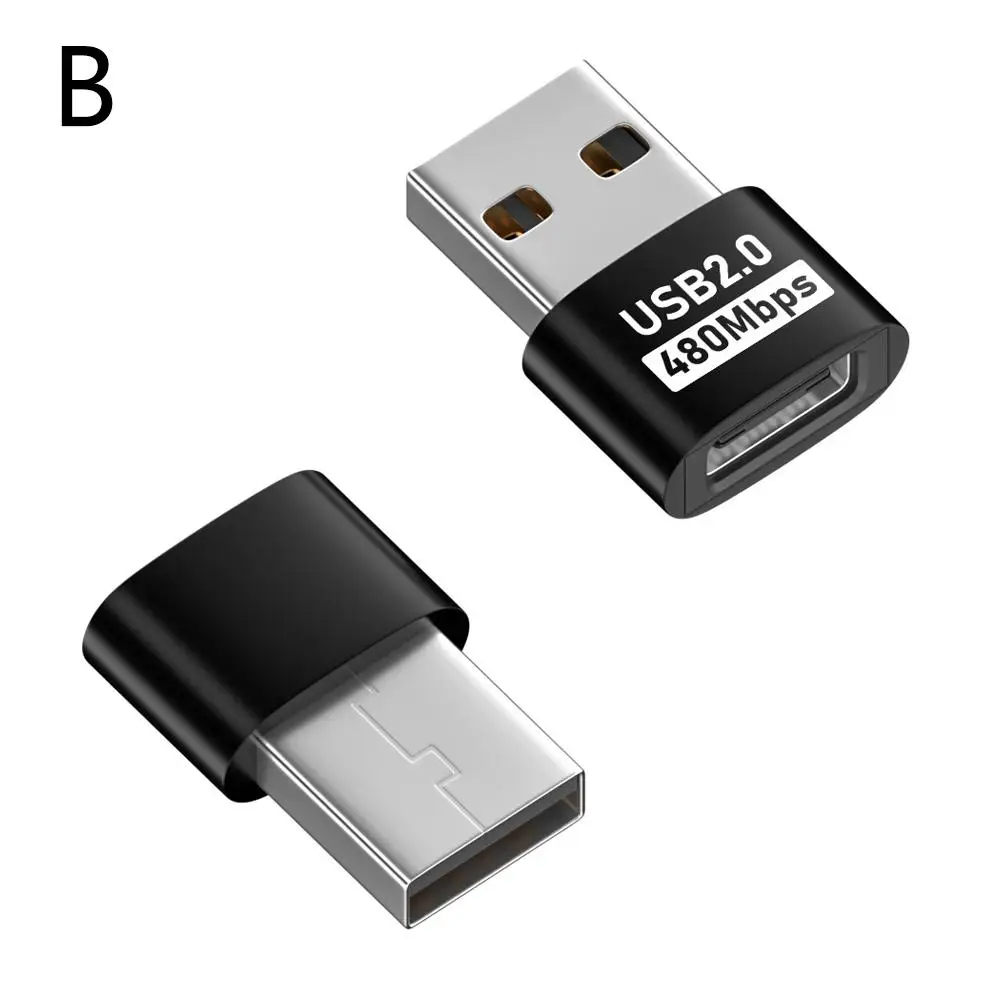 Konverter konektor USB Tipe C pria ke wanita, untuk ponsel pintar Laptop PC OTG adaptor Tipe C ke USB OTG Disk Flash Converter