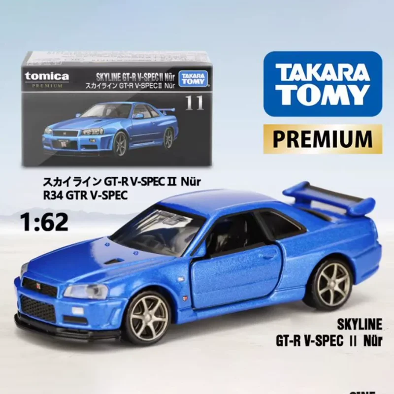 

Tomica Premium масштаб 1/64 TP11 GT-R R34 сплав имитация модели автомобиля статическая коллекция украшенные праздничные игрушки сувенирный подарок