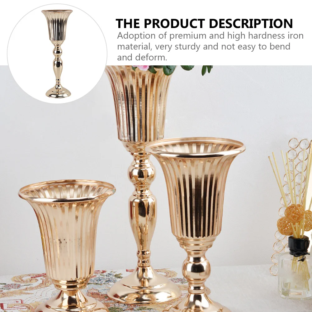 

Vase Iron Holder For Home Vintage Flower Pot Decor Banquet Party Retro Vintage Flower Pot Decorative Vase