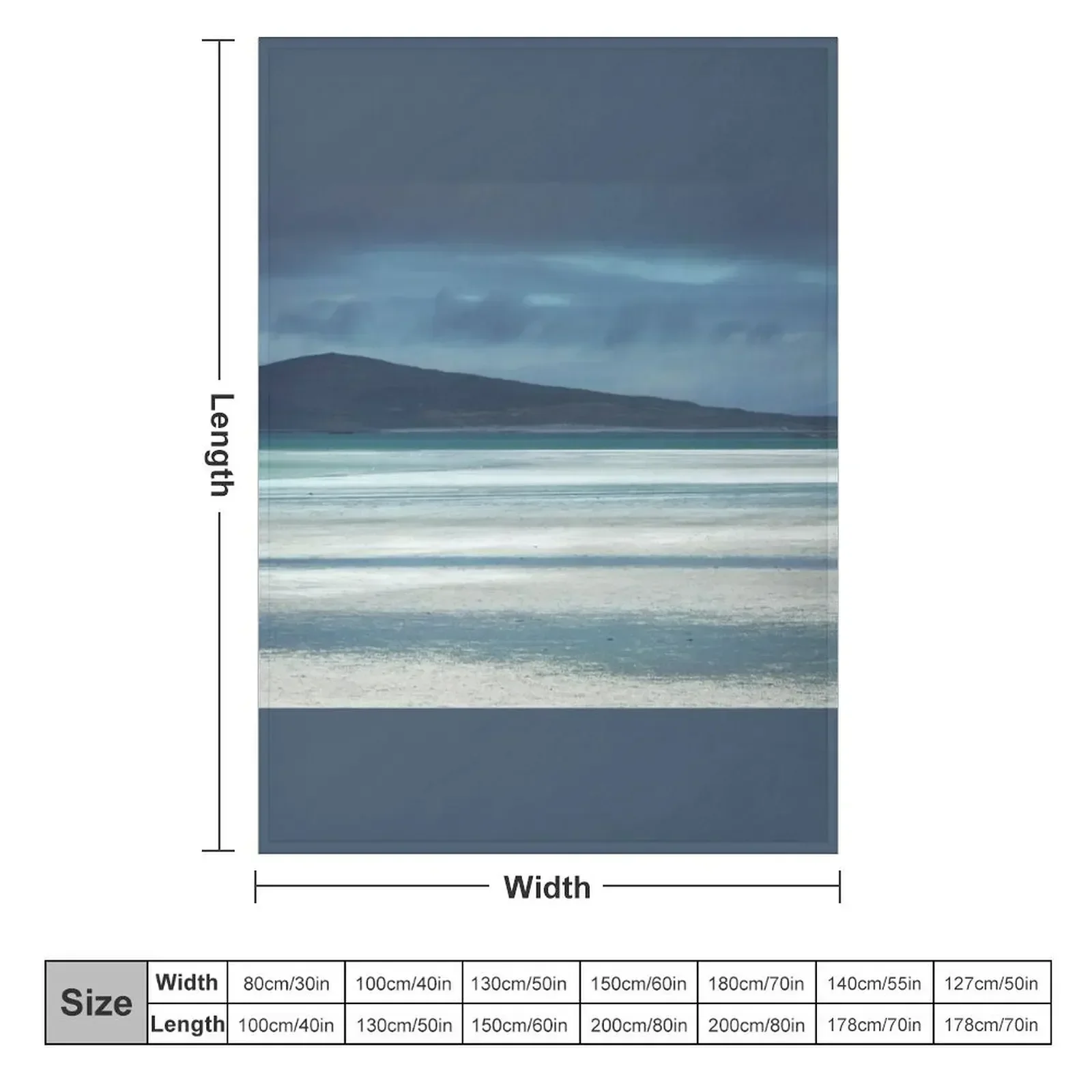 Outer Hebrides North Uist Clachan Sands Scotland Throw Blanket Luxury Brand Winter beds Beautifuls Weighted Shaggy Blankets