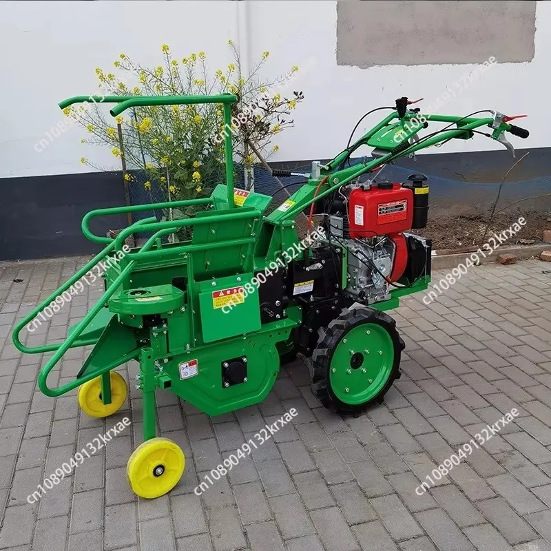 Small Household Handheld Single Row Corn Harvester, Corn Picker Machine for Corn Stalk Treatment