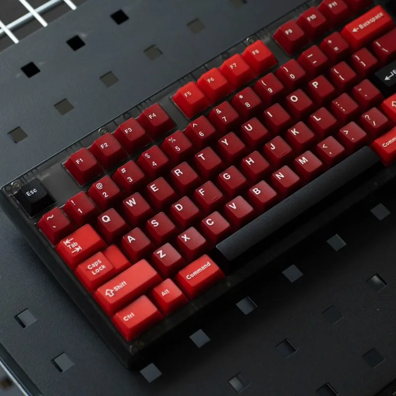 Red Theme Keycaps Set Cherry Profile ABS+PBT 164keys Custom Original Handmade Keycaps for Mechanical Keyboard Gift Accessories