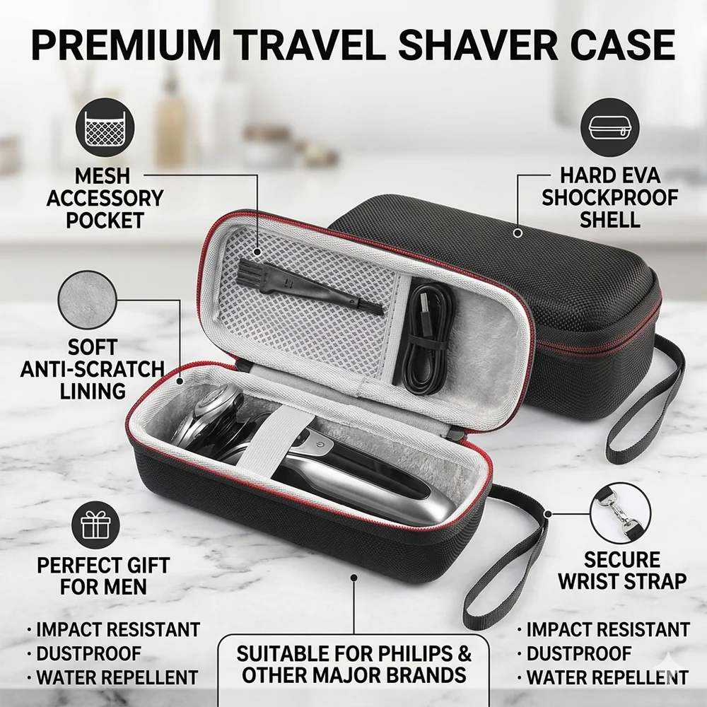 EVA Protective Shaver Storage Case Suitable for Philips Shaver Beard Trimmer Protection Bag for SP9870 SP9871 SP9873 SP9830 9883