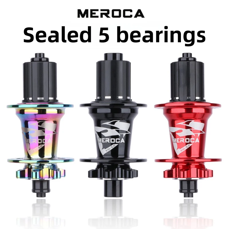 

MEROCA Front 2 Rear 5 Peilin Hubs MTB Bike Disc Brake Flower Hubs Quick Disassembly Bucket Shaft 32 Hole Six Nail Flower Drum