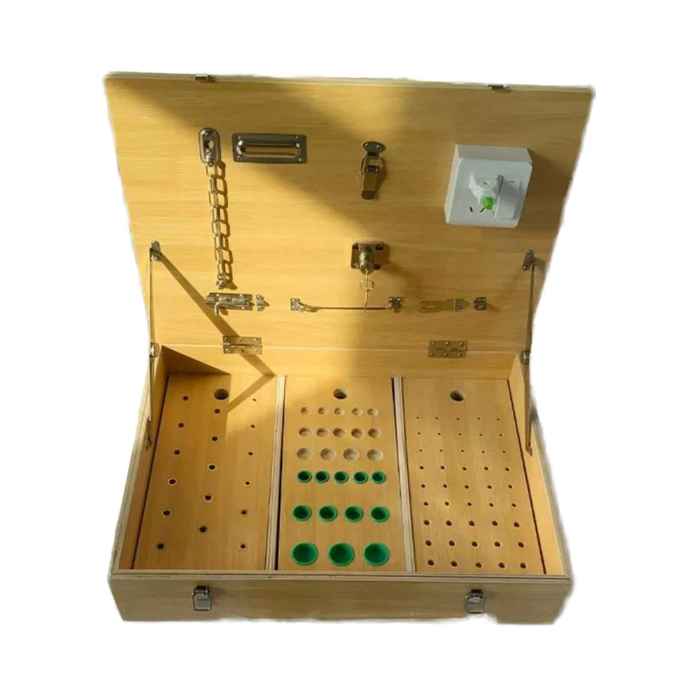 

Rehabilitation Center Multi-use Finger Trainer Hand Function Training Box Hand Occupational Box for Sale