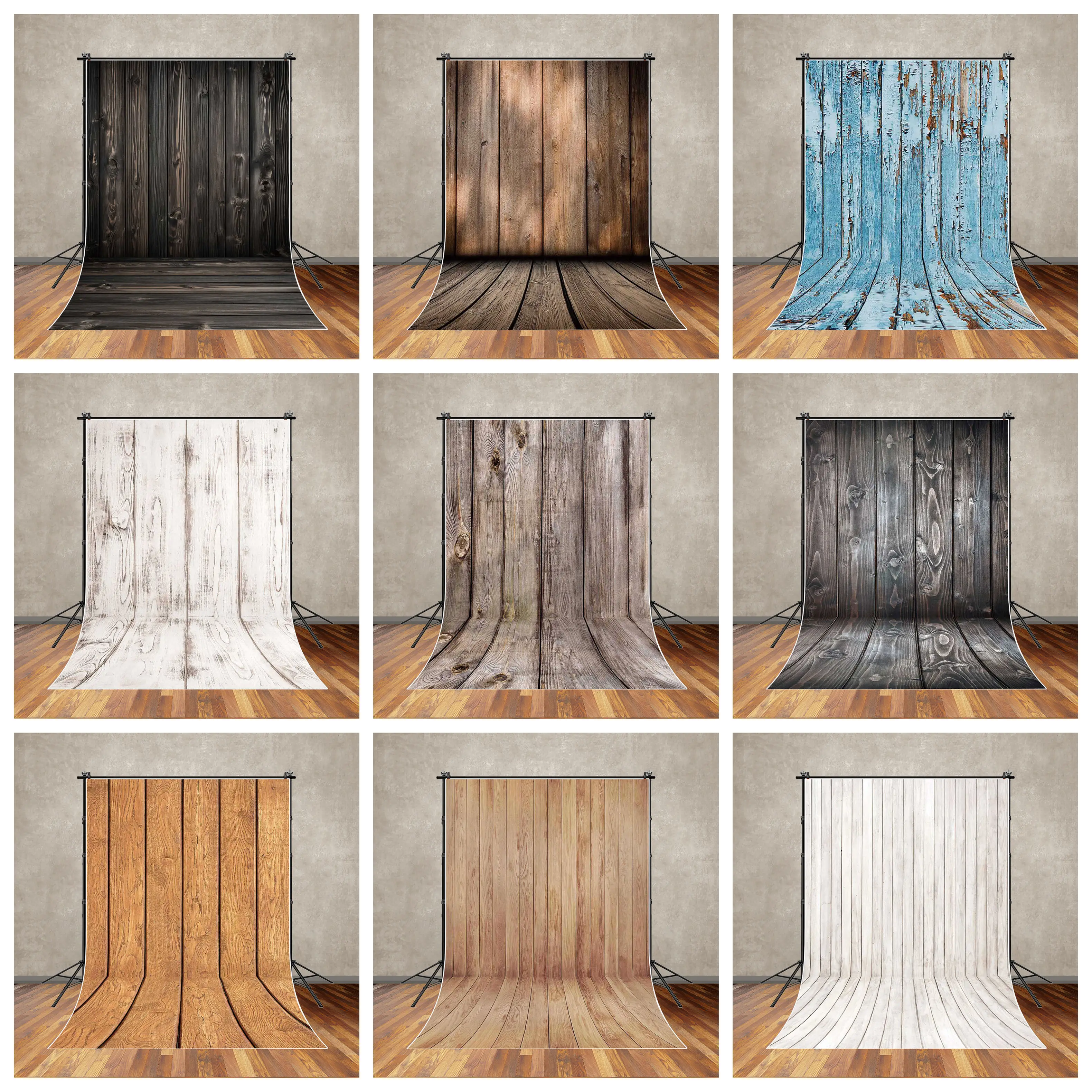 

MOON.QG Wooden Plank Baby Shower Brown Backdrop Background Photography Accessories Gender Reveal Wedding Photozone Birthday