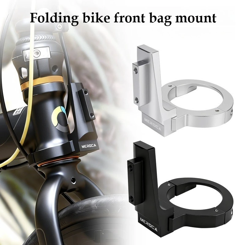Blocco Portapacchi Anteriore – Adattatore e Supporto per Borsa Anteriore Bici per Bici Pieghevole Dahon K3 / K3Plus / 412 / P8 con Telaio in Acciaio /