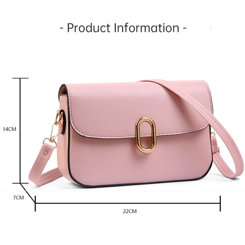 Women\'s Shoulder Bag PU Leather Fashion Trend Girl\'s Crossbody Bags ins Adjustable Shoulder Straps Women Messenger Bag AB-241