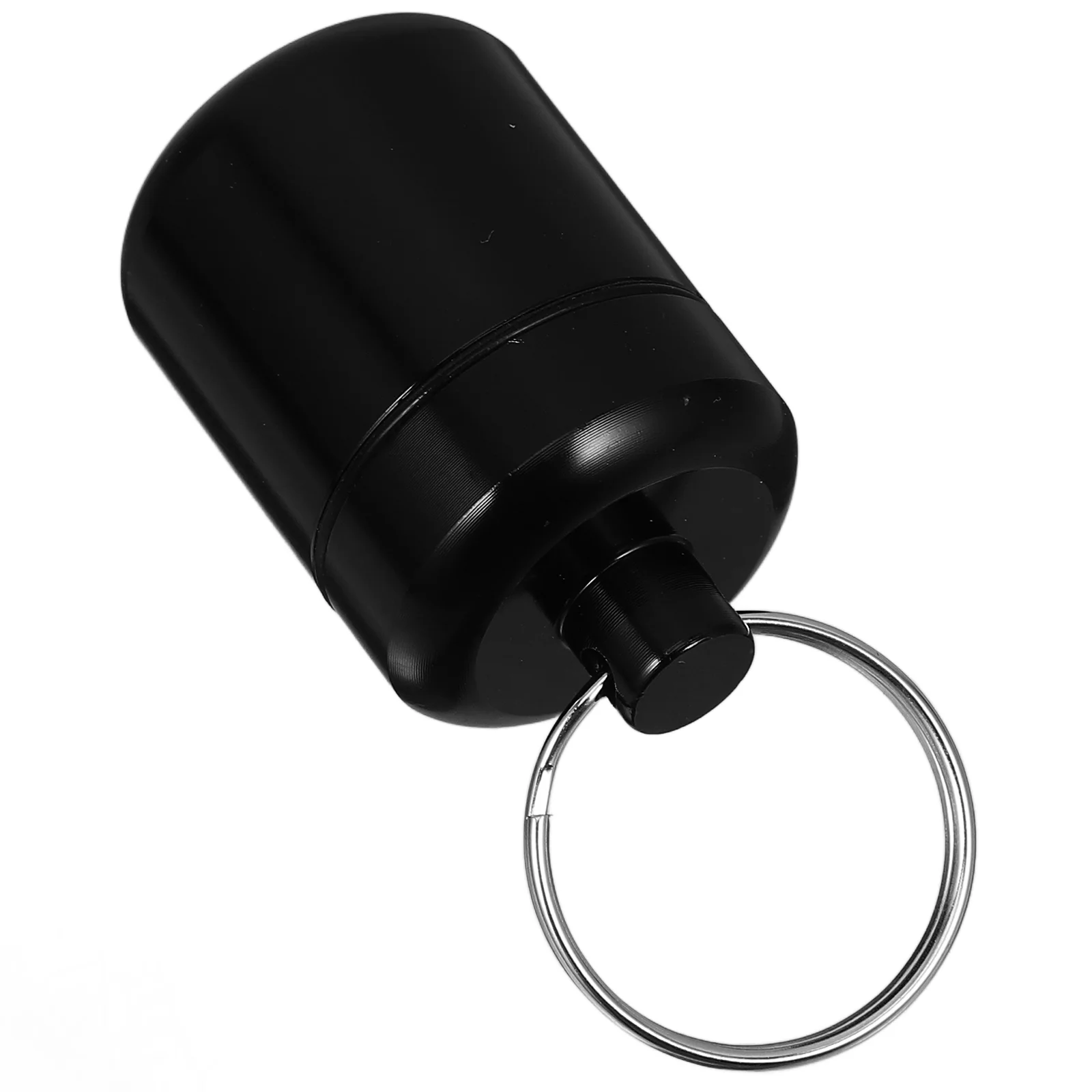 

Earbud Box Small Earplug Organizer Case Aluminum Alloy Carrying Hanging Protective Hard Holder with Keyring