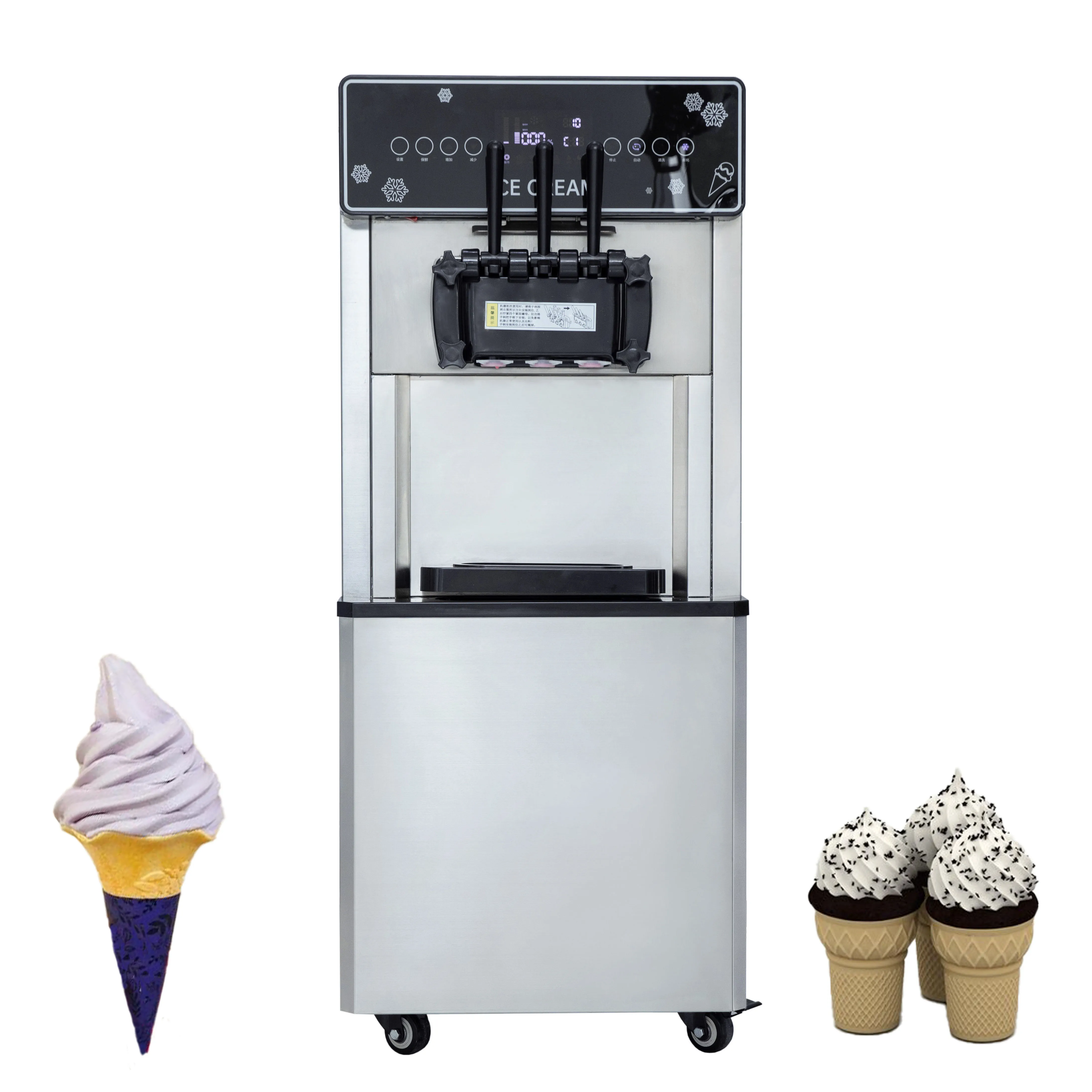 

Commercial New Release Ice Cream Maker Automatic Soft Serve Ice Cream Maker Filling Making Machine For Business