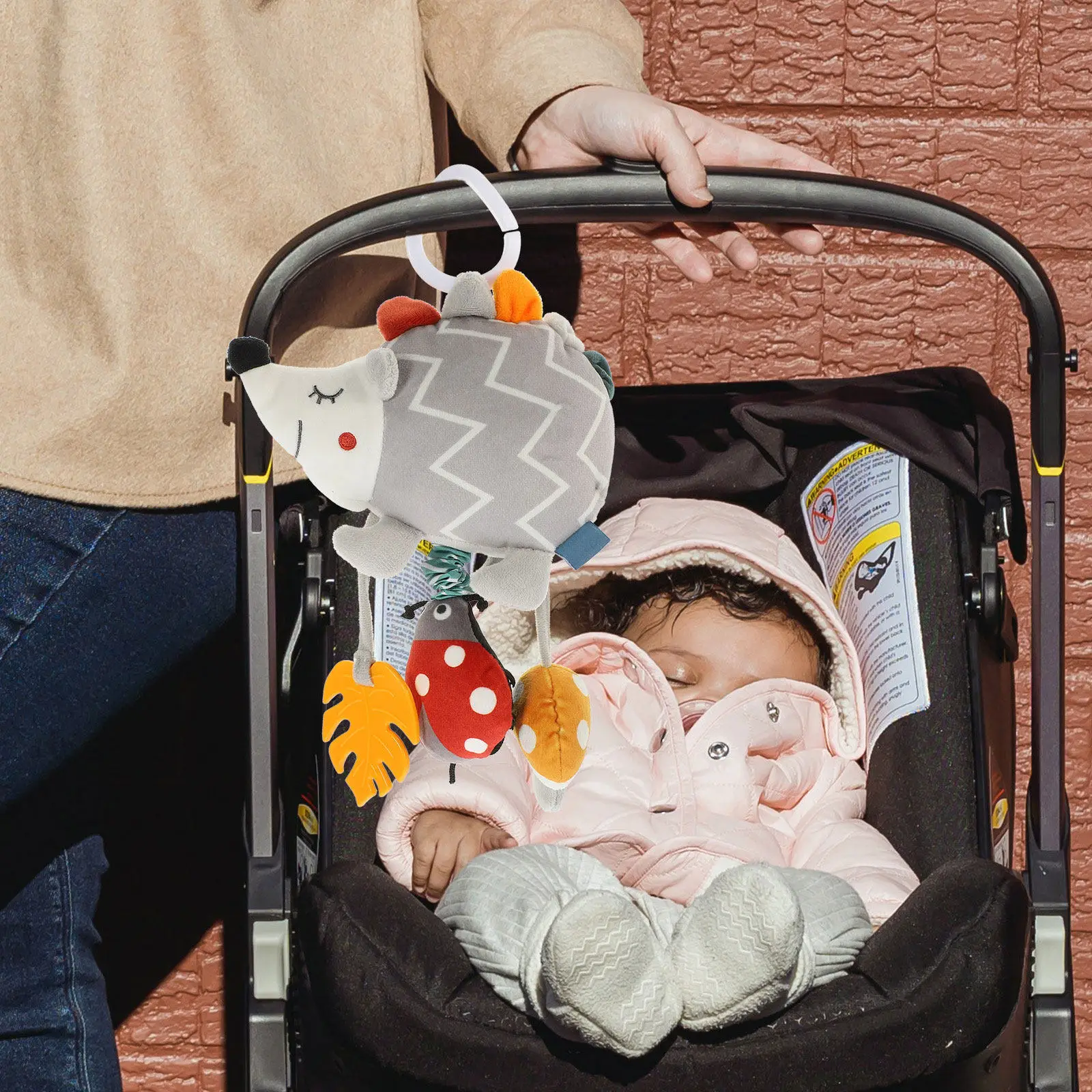baby-stroller-hanging-rattle-pull-bell-hedgehog-infant-car-hanging-enhance-baby-sensory-development-stroller-toys