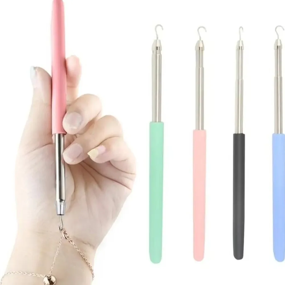 Stainless Help Wear Bracelet Tool Retractable Labor-saving Necklace Clasp Helper Solid Color Small Assist