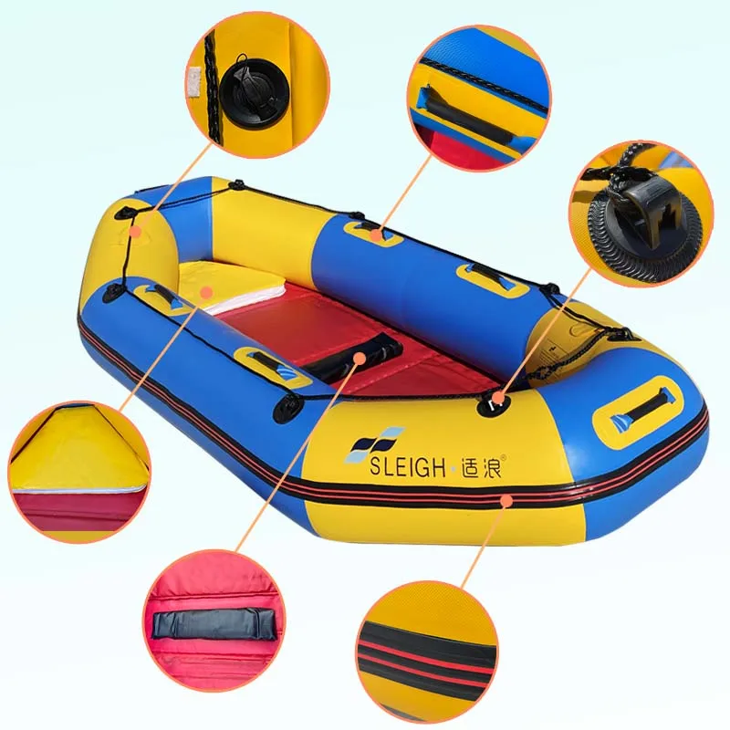 

2.4M High-quality PVC Drifting Boat For Water Adventures 2 PERSON Inflatable Kayak Canoe For Outdoor Water Fun