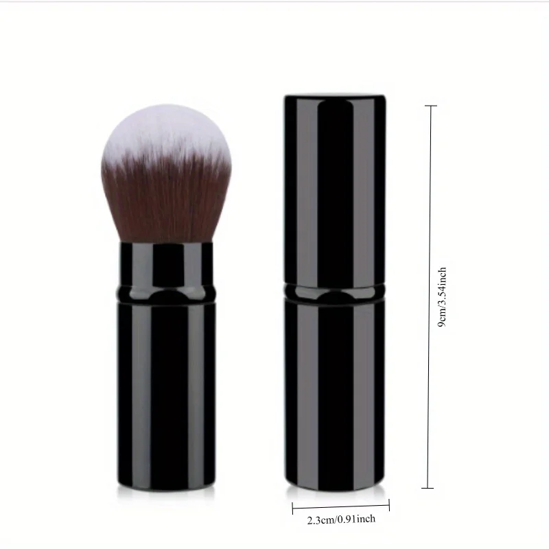 1pc Professional Retractable Kabuki Brushes - Foundation Powder Face Blender Brush - Extensible Mineral Blending view 5