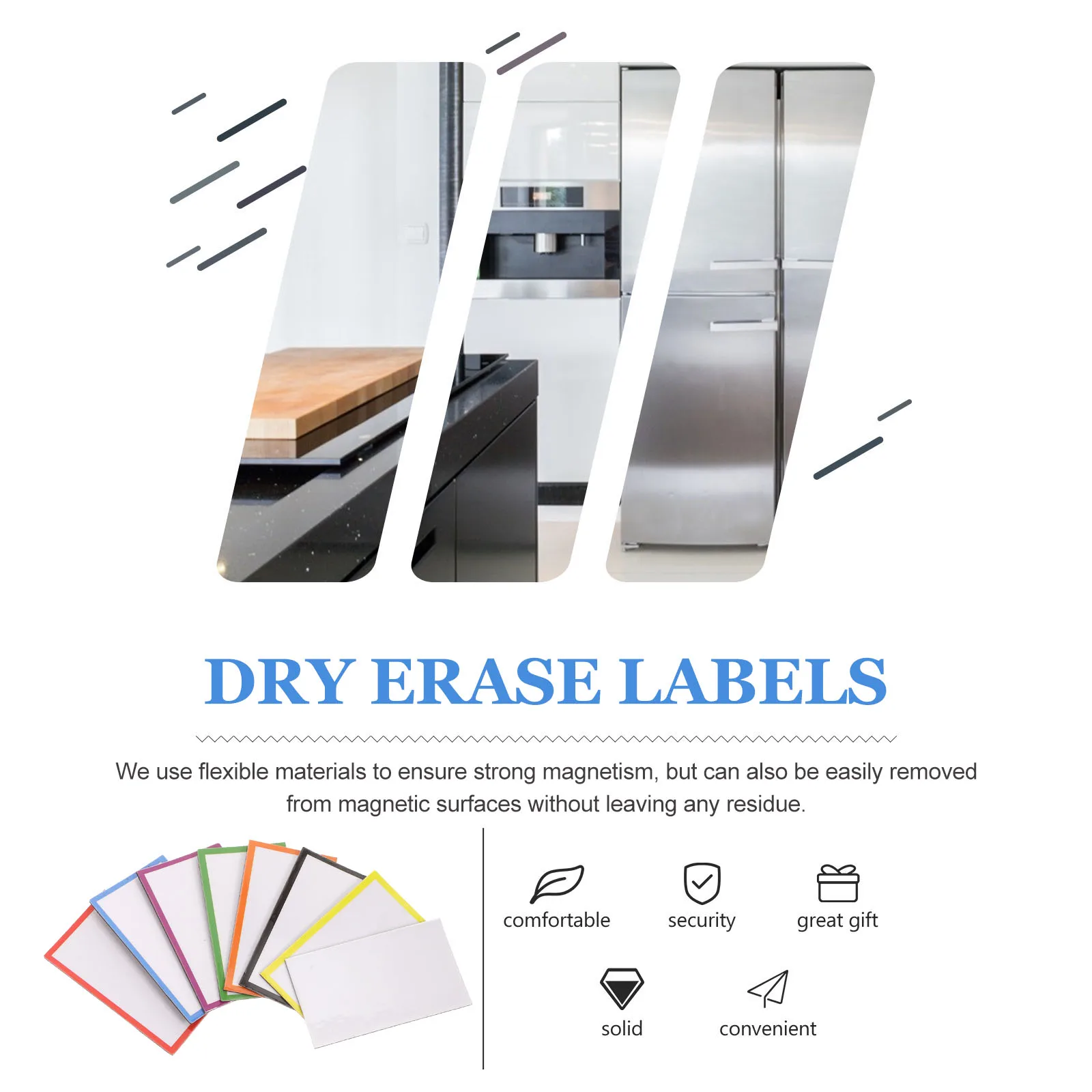 

48Pcs Writable Magnetic Name Tags Reusable Label Strips for Whiteboard Task Board Organization Magnetic Labels for Whiteboard