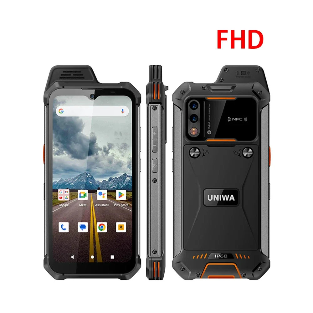 UNIWA W999 ATEX Robuuste Waterdichte Walkie Talkie 8GB + 128GB 6.3 Inch FHD 5000mAh Smartphone Andriod 13 NFC Mobiele Telefoons Helio G99