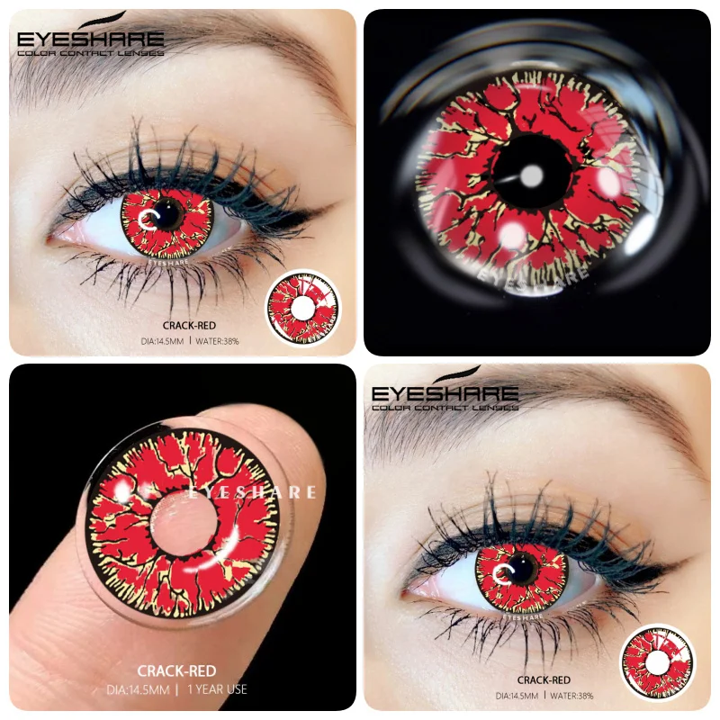 EYESHARE 1 Pair Colored Contact Lenses For Eyes New Cosplay Colored Lenses Halloween Contacts Cosmetics Pupils Eye Color Lens