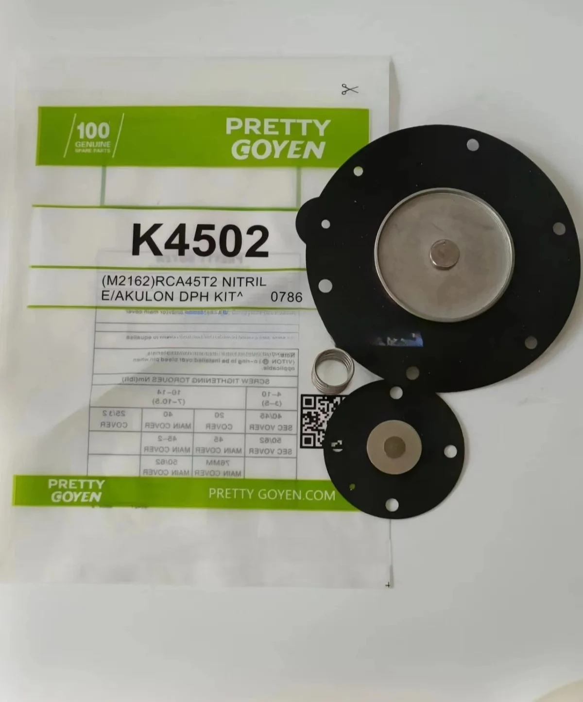 Pretty Goyen Kit de reparación de diafragma de válvula de pulso K4502 M2162 RCA40 CA45 diafragma de válvula de pulso