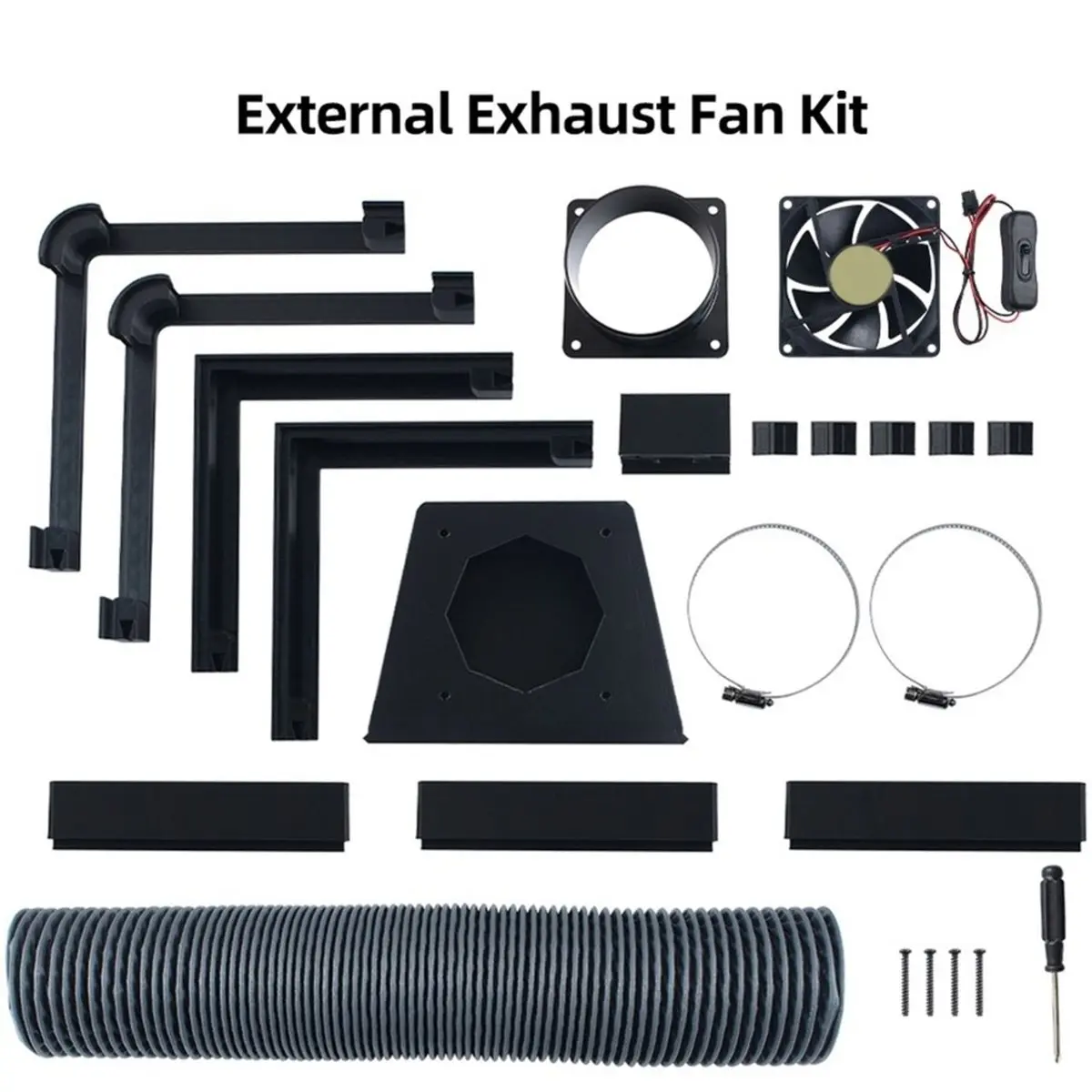 For P2S External Exhaust Fan Kit with Printpart Long-Distance Ventilation and Exhaust for P2S 3D Printer Parts