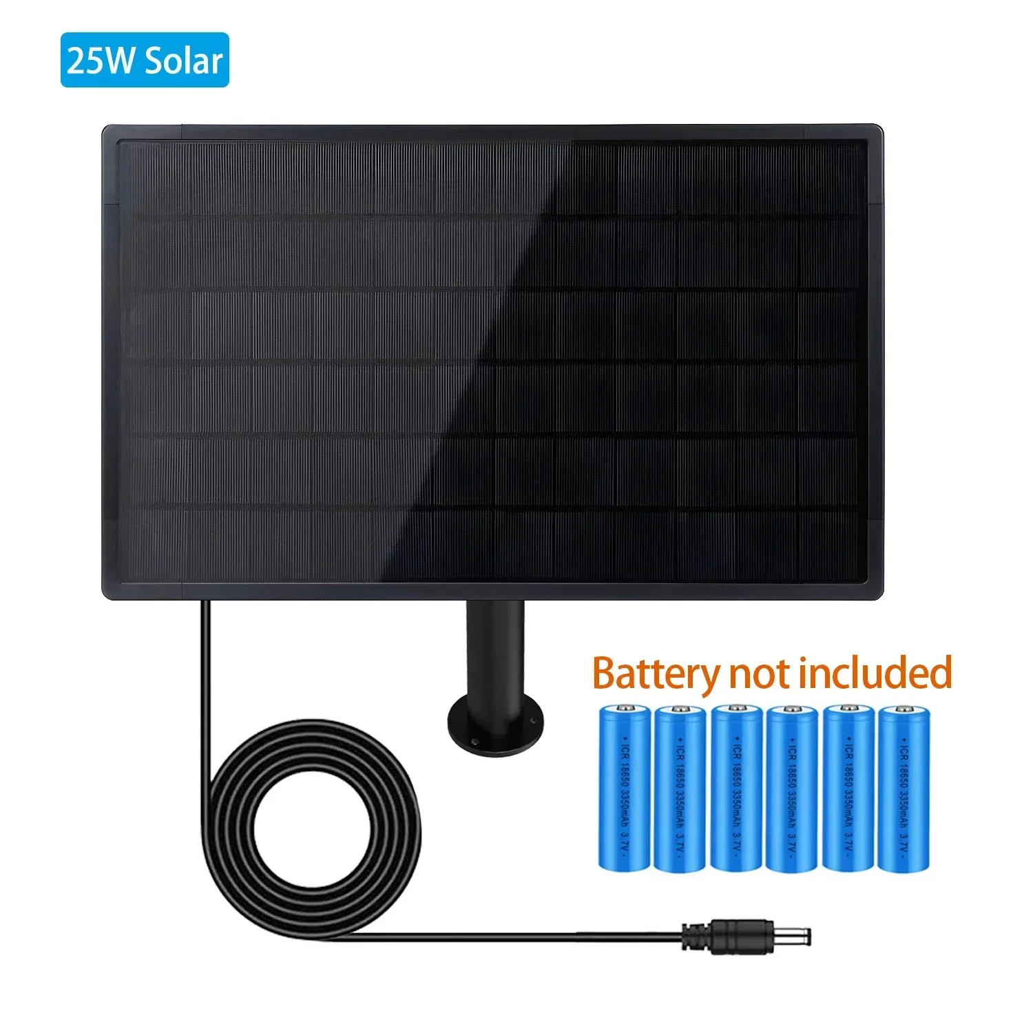 Panel słoneczny 25W z kontrolerem ładowania MPPT Wyjście 5V 12V Zasilany bateryjnie 18650 Wodoodporna lampa LED do routera 3G CPE 4G WiFi — zdjęcie produktu 5