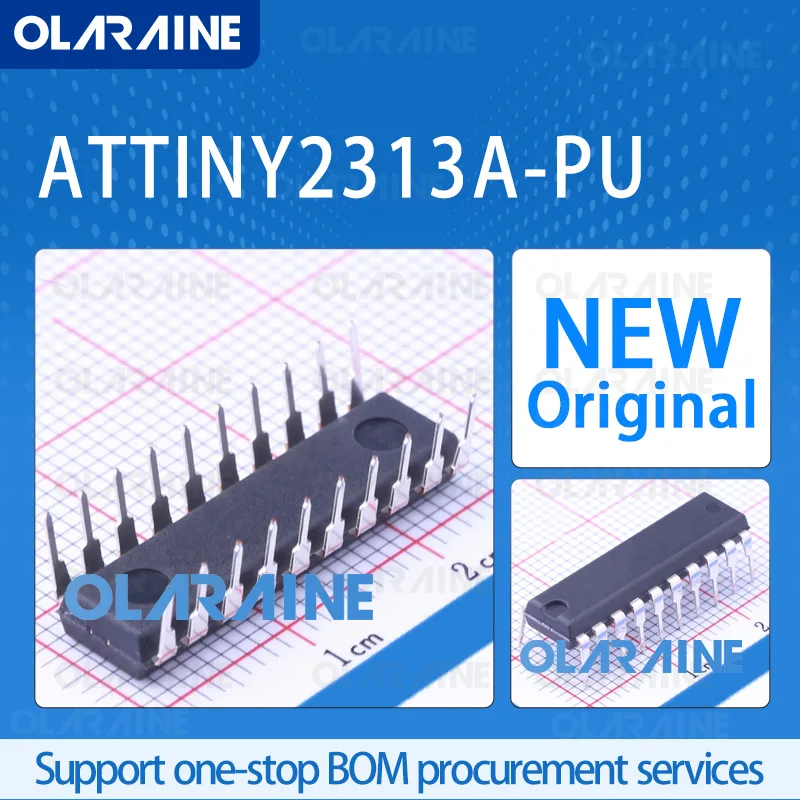 

1/5/10Pcs ATTINY2313A-PU PDIP-20 original 100% New ic chip 8-bit microcontroller Core AVR Program memory 2 kB 18 I/O 5.5 V