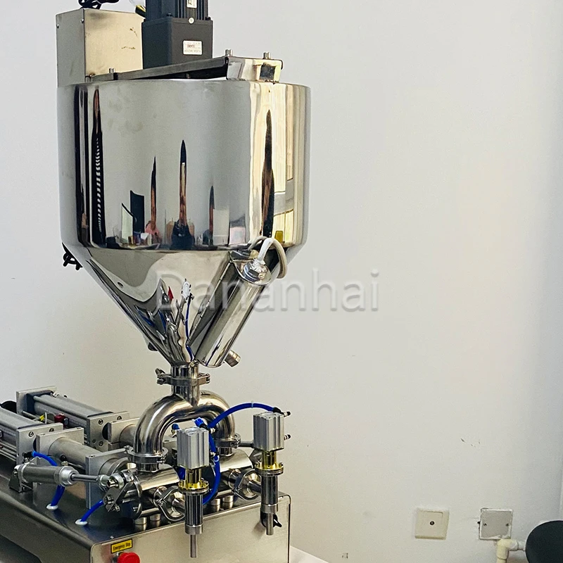 

Liquid Packaging Machine Paste Filling Machine Mixing Heater Hopper Can for Honey Syrup