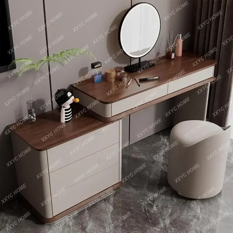 XXNatural Dressing Table Luxury Modern Clothing Mirror Dressing Table White Drawers Coiffeuse De Chambre Organizer Makeup